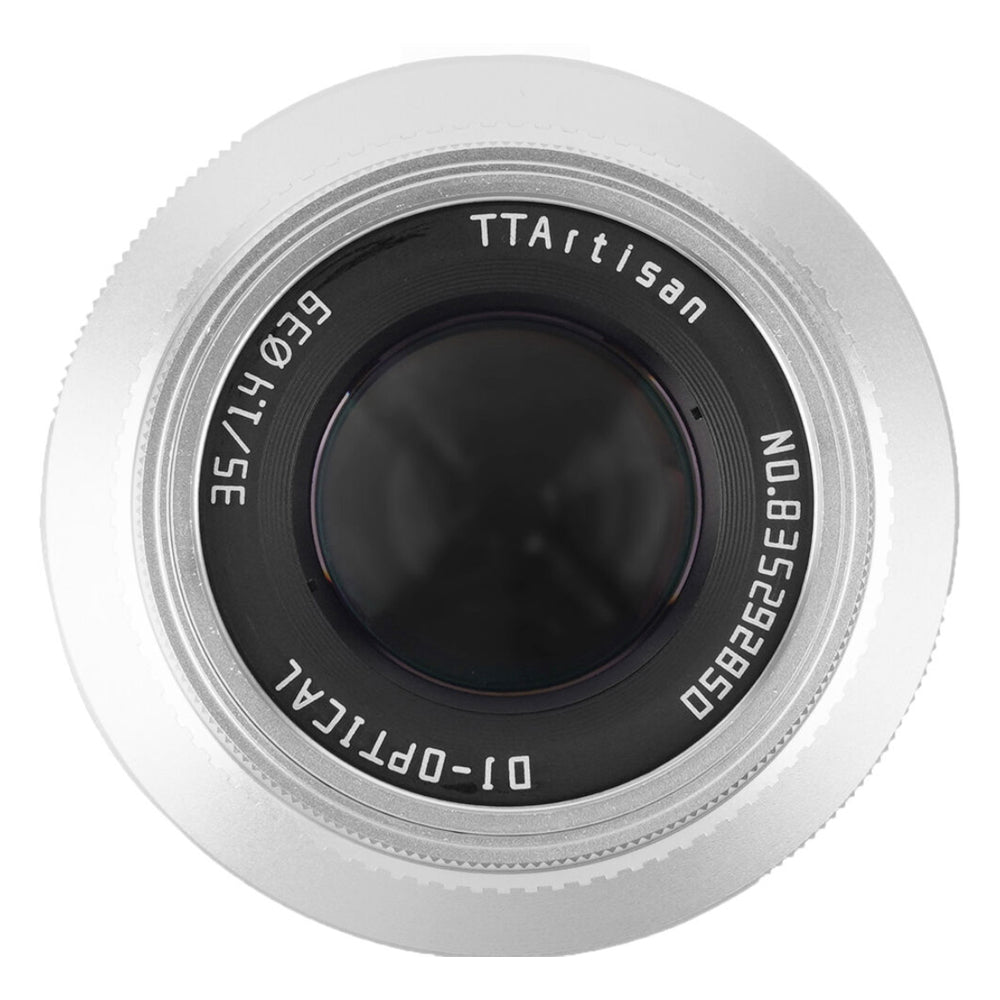 TTArtisan 35mm F/1.4 APS-C Format Leica L Mount Prime Lens Large Aperture Sonnar Optical Design Full Metal Body, MF Manual Focus, 11" Focus Distance, Clicked Aperture Ring for Smooth Bokeh & Low Light Photography | Black, Silver