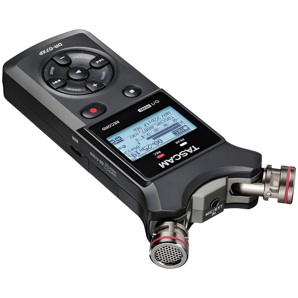 TASCAM DR-07XP | DR-05XP 2-Channel 32-Bit Float Portable Audio Recorders w/ Adjustable Onboard Mics