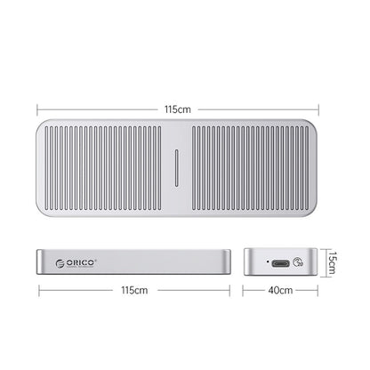 [CLEARANCE] ORICO M.2 NVME SSD Solid State Drive Enclosure with USB 3.2 Gen2 x2 Type-C Interface, 20Gbps Transfer Rate, 4TB Max Capacity with UASP TRIM Function for Smartphone PC Desktop Laptop | M223C3-G4