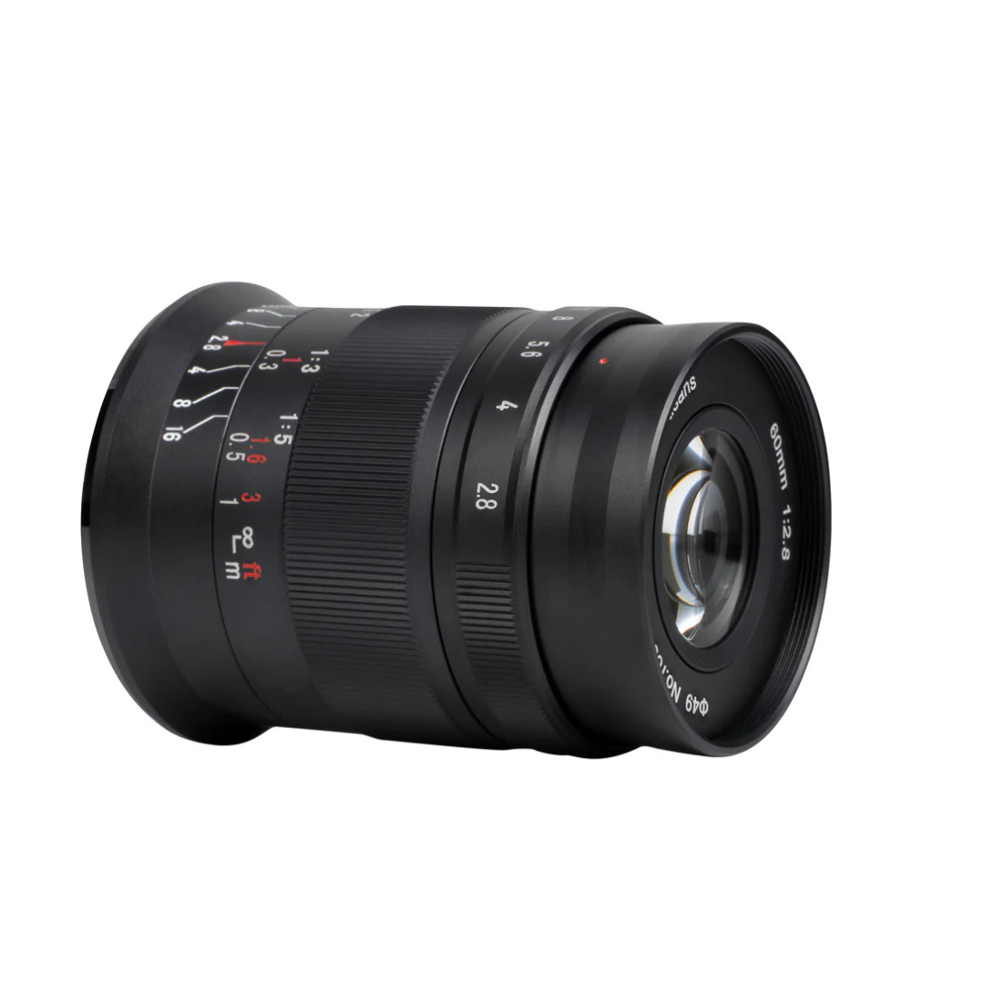 7Artisans 60mm F/2.8 Mark II APS-C Format Sony E Mount Macro Telephoto Prime Lens MF Manual Focus for Mirrorless Cameras