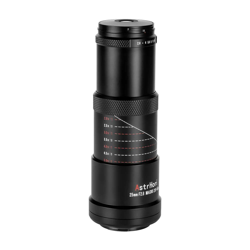 AstrHori 25mm F/2.8 MF Full Frame Ultra Macro Lens for Nikon Z Mount Mirrorless Camera Manual Focus, Clicked Aperture and 2-5x Magnification Range for Photography