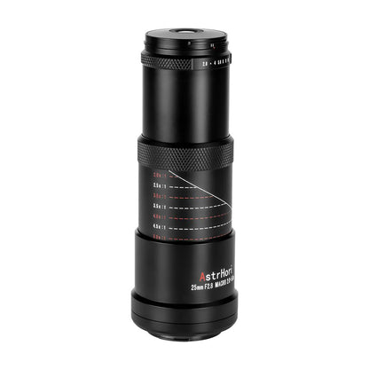 AstrHori 25mm F/2.8 MF Full Frame Ultra Macro Lens for Nikon Z Mount Mirrorless Camera Manual Focus, Clicked Aperture and 2-5x Magnification Range for Photography