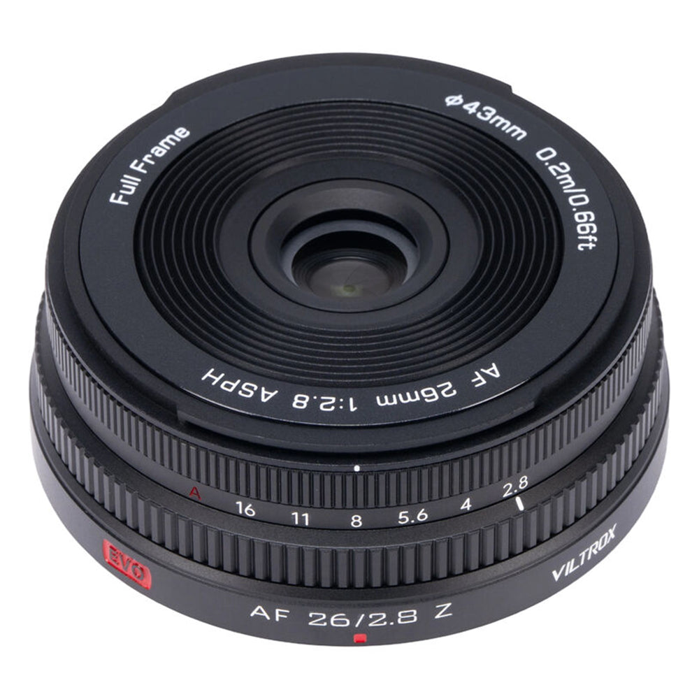 VILTROX AF 26mm F2.8 Full Frame Autofocus Pancake Prime Lens Sony E & Nikon Z Mount