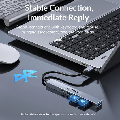 [CLEARANCE] ORICO 5-Port USB-C Hub with PD 60W, USB-A 2.0, and USB-A 3.0 for Windows Mac OS Linux PC Computer Desktop Laptop | BHC1-5P