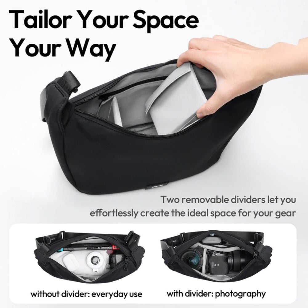 Ulanzi HMN1 Crescent Shoulder 2-way Style Bag Crossbody or shoulder Adjustable strap - Available Color