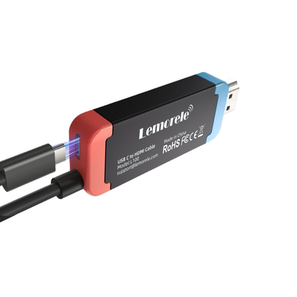LEMORELE L100 USB-C to HDMI PD Video Cable 4K@60HZ PD 100W Fast Charging Works with Nintendo Switch 2