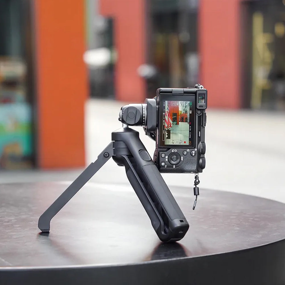 Ulanzi TT38 Camera Grip + Push Tripod with 360 / 180 Degree Ball Head, 3kg Max Load Capacity, 1/4" Thread Mount, Cold Shoe and Hidden Hook for Vlog, Vlogging, Videography