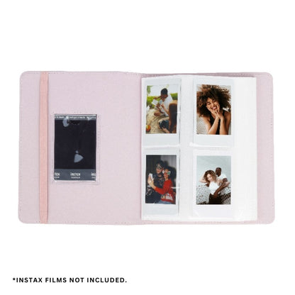 Pikxi AM288 288 Pockets PU Leather Photo Album for Fujifilm Instax Mini Instant Film Cameras - Available in Blossom Pink, Pastel Blue, Lilac Purple, Off White, Mint Green, Black and Brown