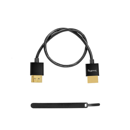 SmallRig 35cm 55cm Ultra-Slim Design Gold Plated HDMI Cable Male to Male with 4K UHD 60Hz Resolution Support and PVC Jacket for Camera Accessories | 2956 2957B