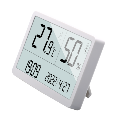 Benetech Digital Wall Humidity and Temperature Meter Indoor Hygrometer Thermometer with LCD Display, Year/Month/Day Date & 12/24-Hour Clock System | GM1371 GM1372