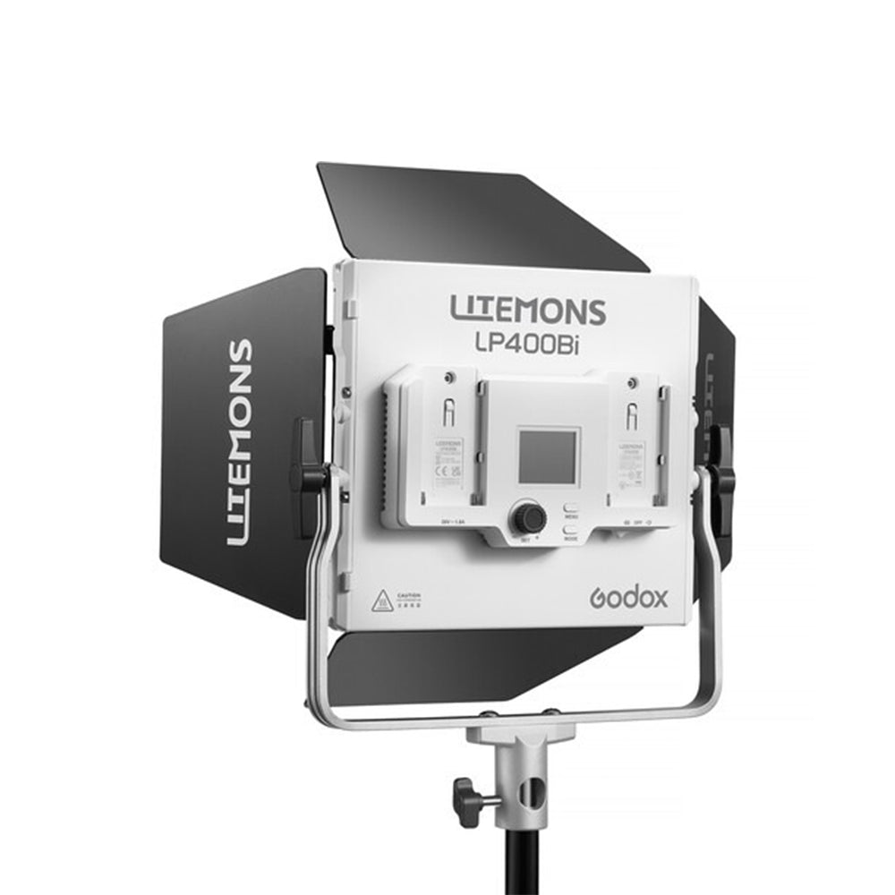 Godox LiteMons LP400BI Bi-Color LED Light 9 x 8" 2-Light Panel Kit with 2800~6500 CCT, 11 Lighting Effect Presets, Onboard and App Controls for Studio Lighting and Equipment