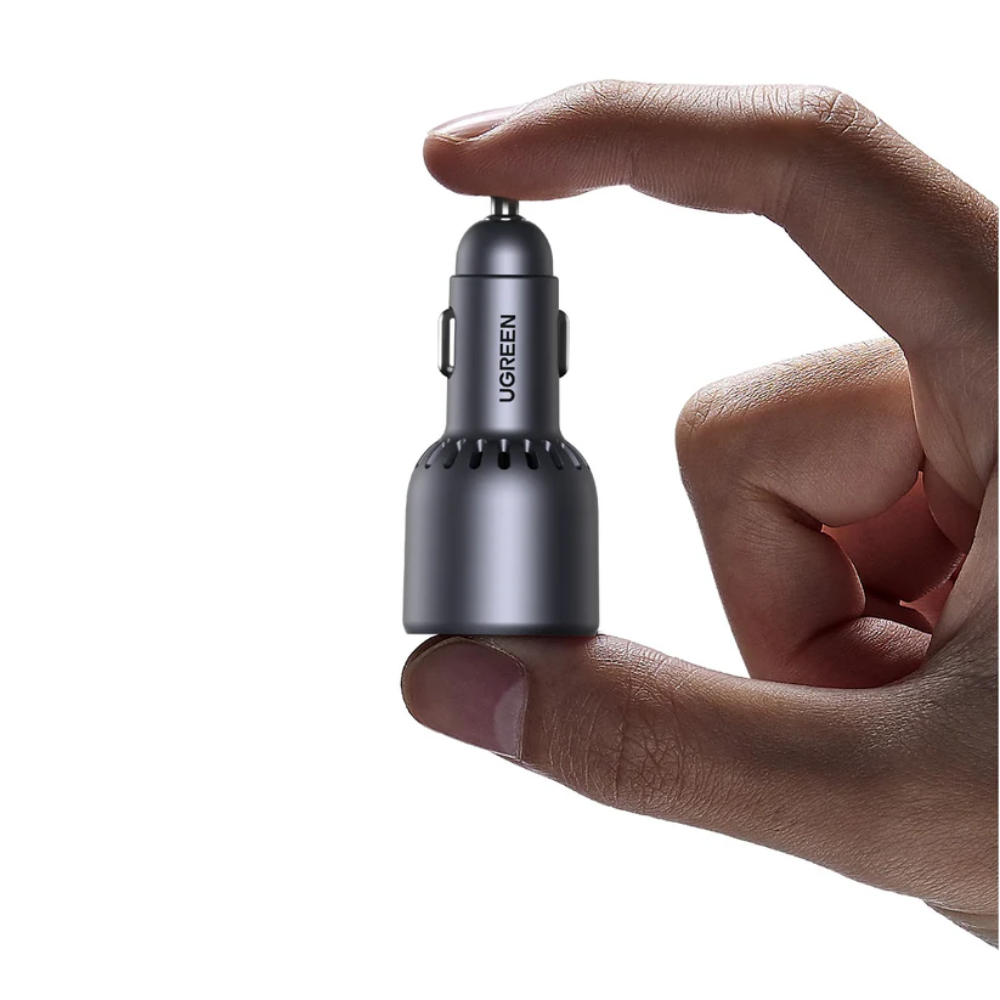 UGREEN 75W 3-Port Fast Car Charger with 2× USB-C + 1× USB-A Ports | EC703 (35024)