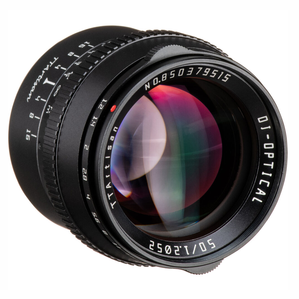 TTArtisan 50mm F/1.2 APS-C Format M43 Micro Four Thirds Portrait Prime Lens Large Aperture Sonr Optical Design Full Metal Body, MF Manual Focus, 19.2" Focus Distance, Clicked Aperture Ring for Smooth Bokeh & Low Light Photography | Black