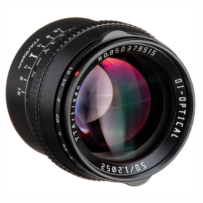 TTArtisan 50mm F/1.2 APS-C Format M43 Micro Four Thirds Portrait Prime Lens Large Aperture Sonr Optical Design Full Metal Body, MF Manual Focus, 19.2" Focus Distance, Clicked Aperture Ring for Smooth Bokeh & Low Light Photography | Black