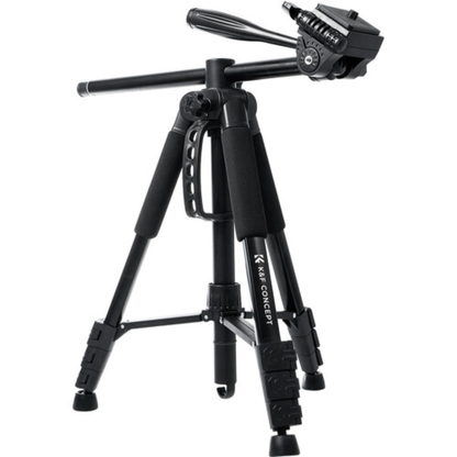 K&F Concept 3-Way Pan/Tilt Head Aluminum Tripod with Tablet/Smartphone Holder & Bluetooth Remote, 360° Ball Head