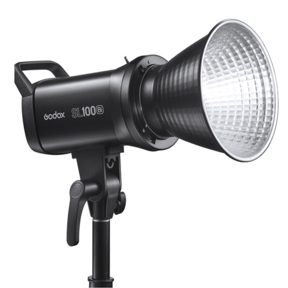 Godox SL100D SL100BI K2 Daylight / Bi-Color 2-Kit Studio Video Light with Bowens S Front Accessory Mount, 5600K / 2800K~6500K CCT Range, 8 / 11 Special Lighting Effects, App Control for Professional Photography & Studio Lighting Equipment