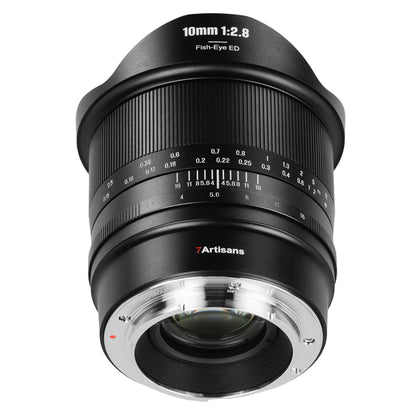 7Artisans 10mm F/2.8 Mark II Full Frame Format Nikon Z Mount Ultra Wide Angle Fisheye Prime Lens MF Manual Focus Large Aperture for Z30 Z5 Z50 Z6 Z7 Z8 Z9 Zf  Mirrorless Cameras