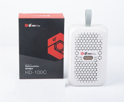 Eirmai HD-100C Electronic Dehumidifier Device with Rechargeable Battery for Electric Dry Cabinet, Security Safes, Steel Lockers, Drawers, and Plastic Storage Containers