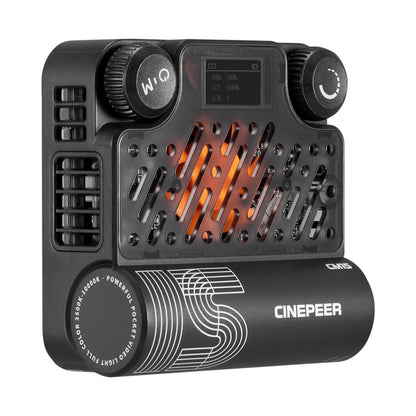 [CLEARANCE] ZHIYUN CINEPEER CM15 RGB LED Mini Video Fill Light with Rechargeable Battery, Creative Lighting Effects, 1/4" Clip & Cold Shoe Adapter for On-Camera & Smartphone Mounting, Studio Lighting, Photography, Filmmaking, Vlogging & Live Steaming