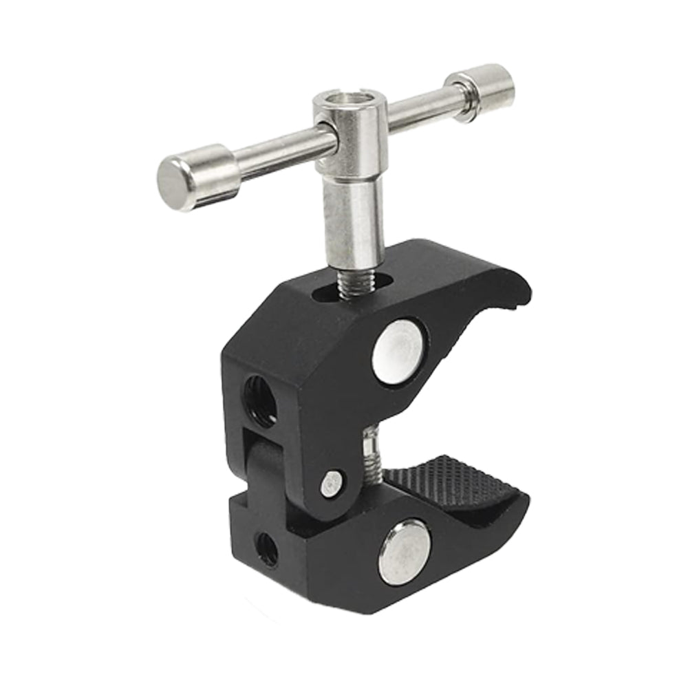 Pxel 10.5" / 7.9" Articulating Magic Arm Super C-Clamp 360° Rotation with Dual Ball Heads and 1/4"-20 Screw Stud for Camera Cages, Monitors, Microphones, Studio Flashes, Lights & Professional Video Equipment