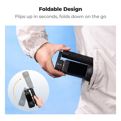 K&F Concept Foldable Selfie Stick Magnetic Quick Release for Insta360 X5