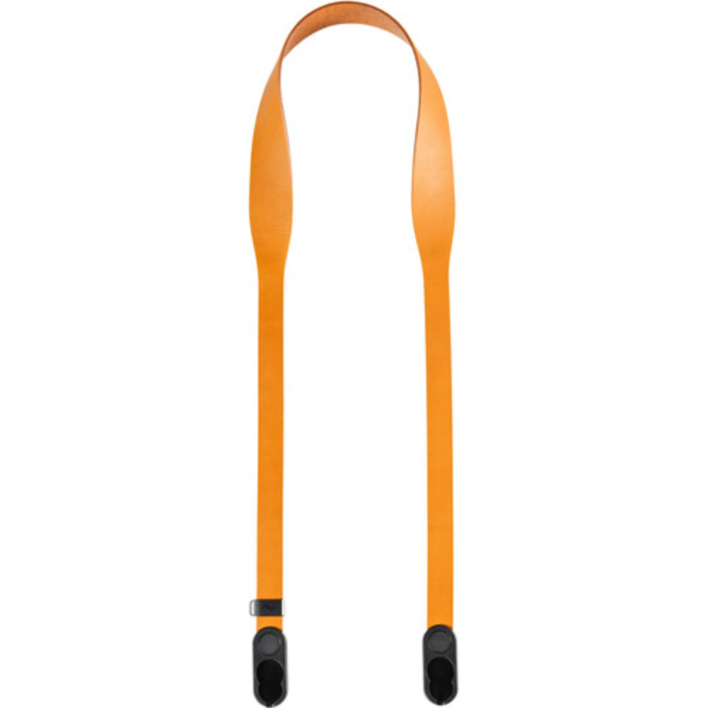 Peak Design Leather Camera Strap in Amber, Black & Tan