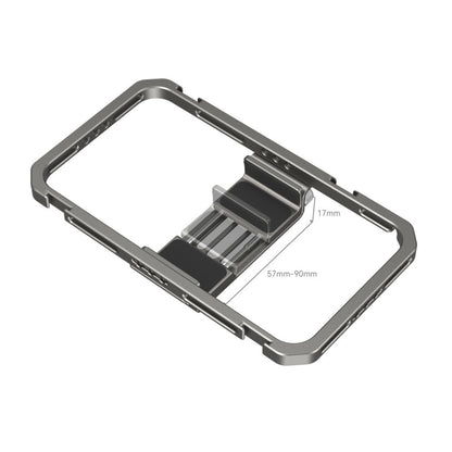 [CLEARANCE] SmallRig Universal Mobile Phone Cage for iPhone & Other Smartphones (57-90mm Wide) with 1/4"-20 Threaded Holes & Cold Shoe Mounts for Handle Grips, Tripods, Microphones, Fill Lights, Accessory Attachments & Vlogging Equipment | 2791B