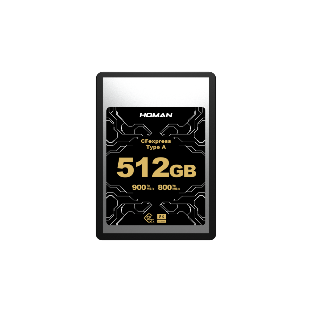 HOMAN 512GB 256GB CFExpress Type A Memory Card VPG 200 8K UHD RAW Photo / Video Support Max 900MB/s Read | 800MB/s Write Speed