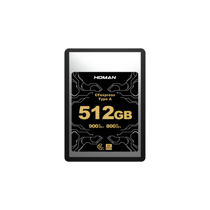 HOMAN 512GB 256GB CFExpress Type A Memory Card VPG 200 8K UHD RAW Photo / Video Support Max 900MB/s Read | 800MB/s Write Speed
