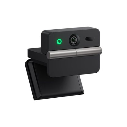 OBSBOT Meet Flip AI-Powered Foldable 4K Webcam w/ AI Framing, Eye Tracking, Dual Mics, Teleprompter