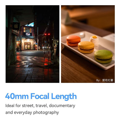 TTArtisan AF 40mm F2 Full Frame Autofocus Prime Lens for Leica L-Mount Cameras