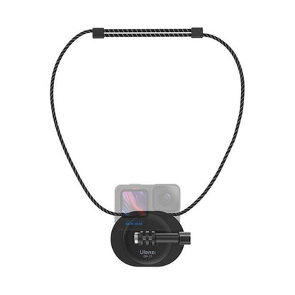 Ulanzi GP-17 Magnetic Chest Mount with Adjustable Neck Lanyard POV Kit for GoPro DJI Insta360 Action Cameras and Smartphones with High Strength Magnet and Sp-On Design for First Person Video Content Creation