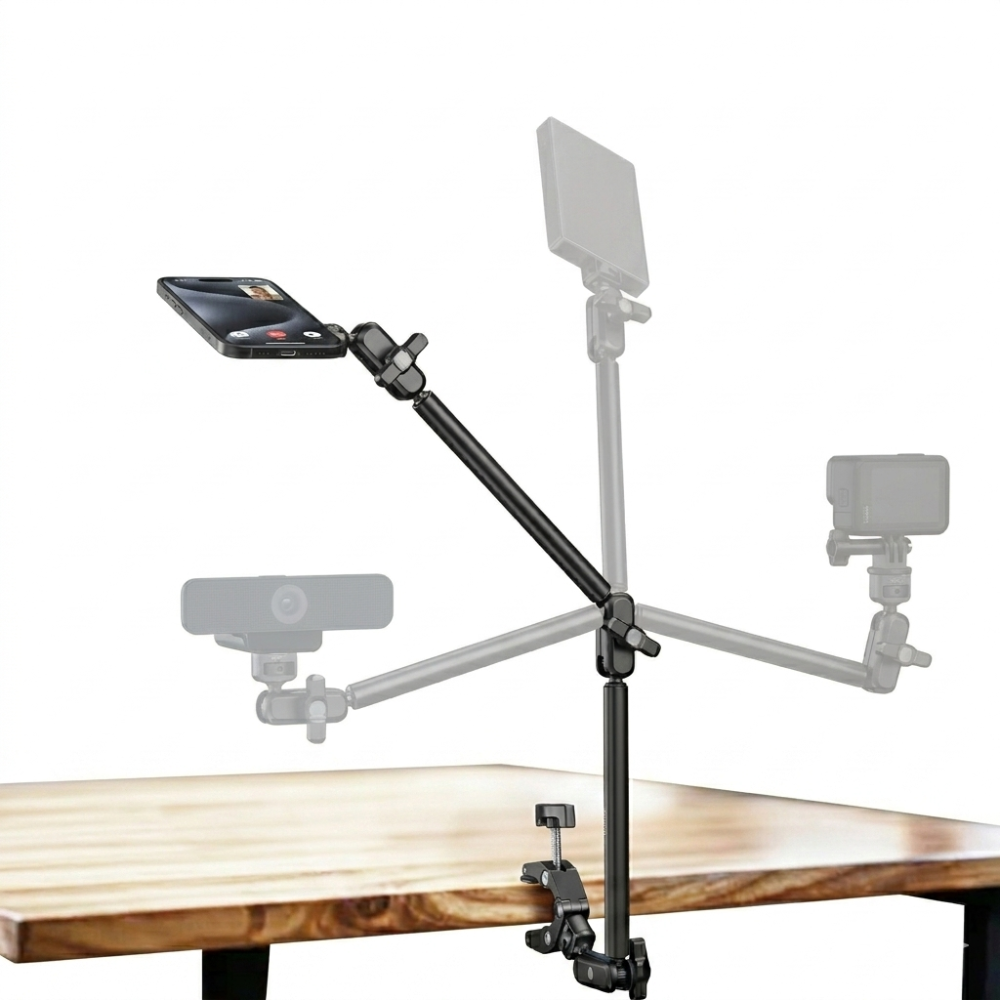 SmallRig Desktop Magic Arm with Crab-Shaped Clamp - MagSafe Mount / Smartphone Clamp