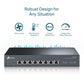TP-Link TL-SX1008 8-Port 10G Multi-Gigabit Desktop Switch (Unmanaged) 1U 13-inch Rackmount, 8x 10G Ethernet Ports, Up to 160Gbps Switching Capacity, 119Mpps Forwarding Rate, Auto-negotiation for 5-speed, Active Cooling, Plug & Play