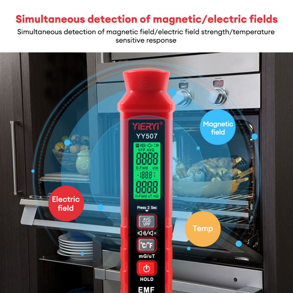 Eagletech Digital EMF Electromagnetic Field Radiation Detector Tester | YY507