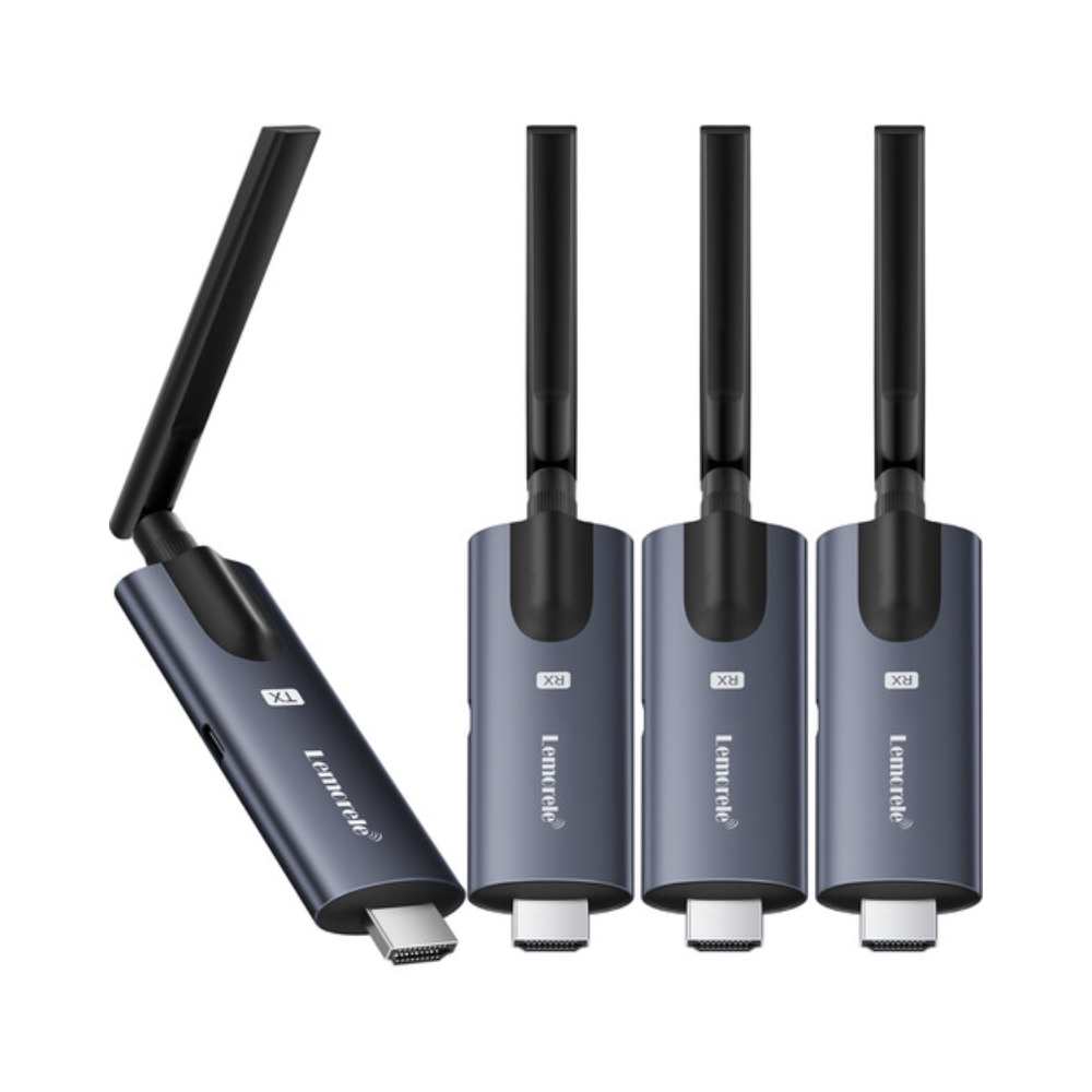 LEMORELE R1000 R1010 R1030 R1040 TX + RX Wireless HDMI Video Transmission System Kit USB-C WIFI 5GHz 1080p @ 60Hz Max 200m Range