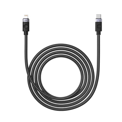 [CLEARANCE] ORICO USB C-to-Lightning 29W Fast Charging Aluminum Alloy + TPE + Woven Mesh Cable with 480 Mbps Transmission Rate for AirPods, AirPods Pro, iPhone, iPad, or iPod Touch | Black