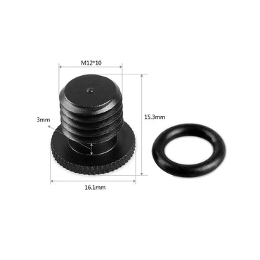 SmallRig 2pcs 16" Black Aluminum Alloy Rod (PAIR) with 1.5cm Diameter (M12-40cm) for Videography and Studio Equipment 1054