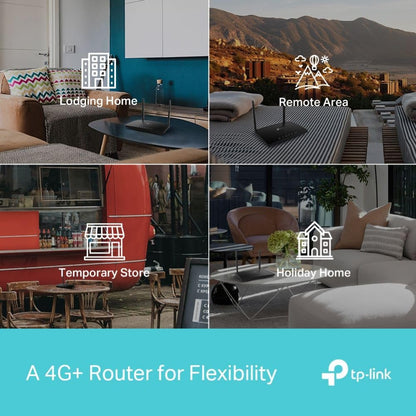 TP-Link Archer MR600 Cat6 AC1200 Dual Band Wireless 4G+ LTE Gigabit Router Wi-Fi | SIM Card Plug & Play (Openline), MU-MIMO, WPA3 WIFI Security, TP Link OneMesh & Tether APP Support | Network & Telecommunications Devices | TPLINK