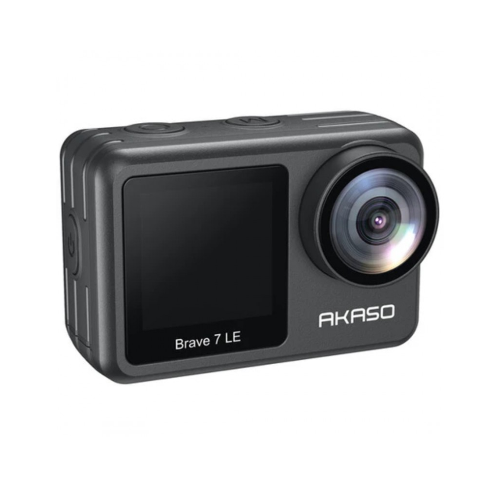 AKASO Brave 7 LE 4K UHD 20MP Action Camera EIS 6-Axis Dual Screen Display WIFI IPX7 Remote Control and Mobile App Support
