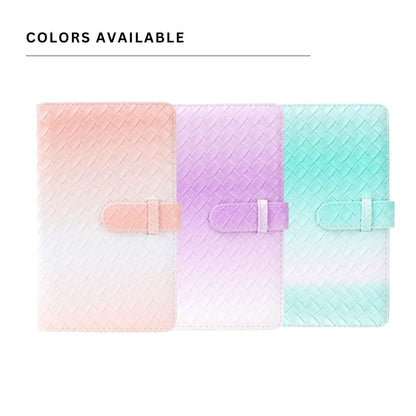 [CLEARANCE] Pikxi 96 Pockets Gradient Weaving Style Photo Album with Slip On Latch Cover for Fujifilm Instax Mini Instant Camera