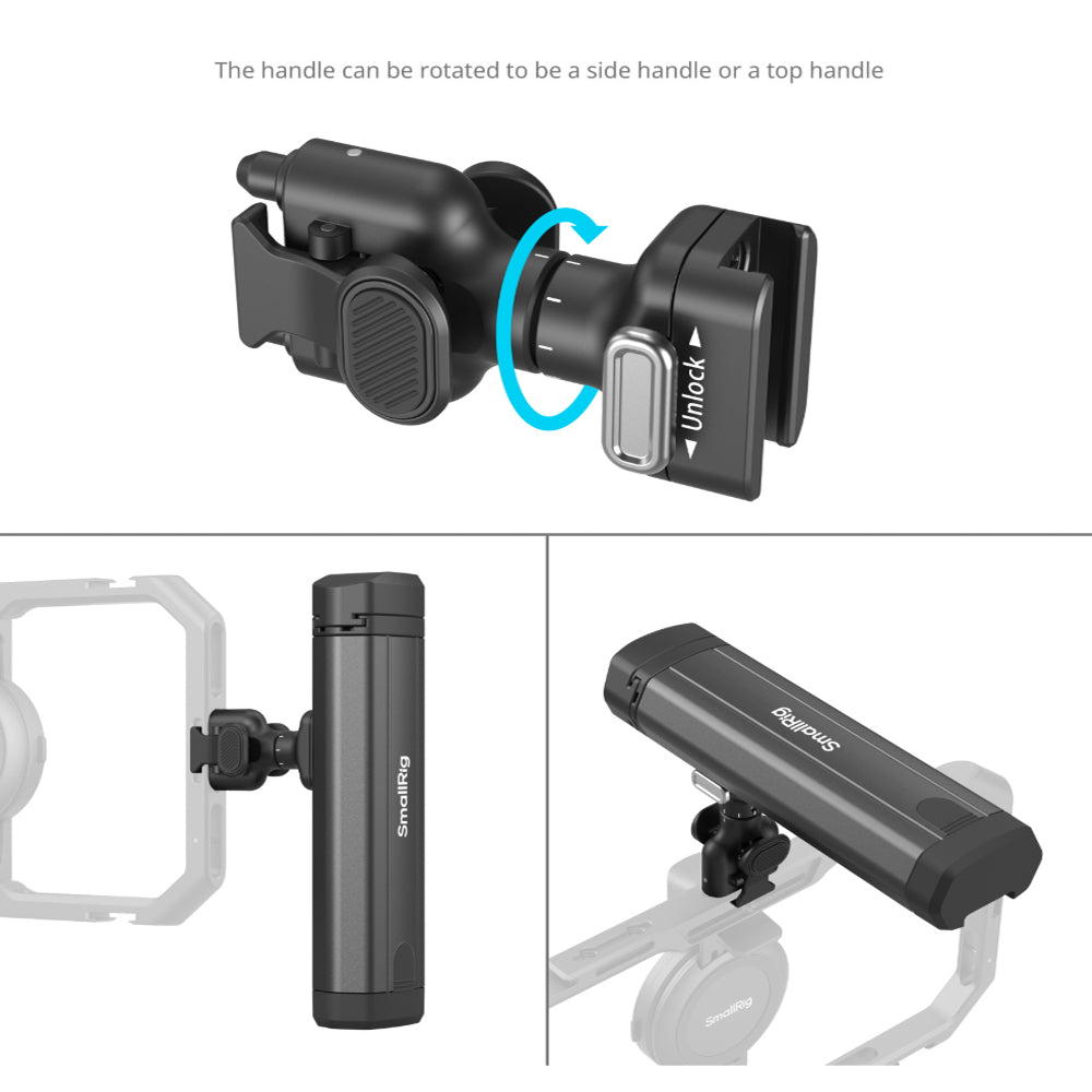 SmallRig Rotatable Bilateral Quick Release Side Handle Grip for HawkLock Mobile Video Smartphone Cages | 4842