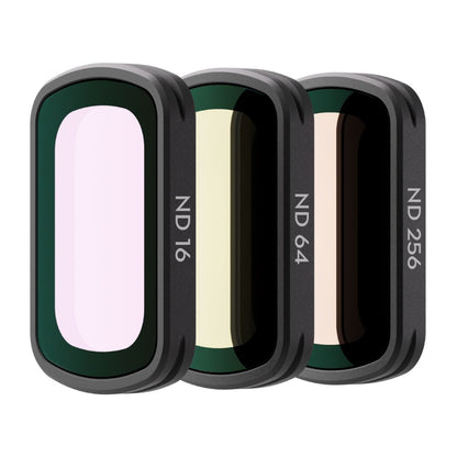 DJI Osmo Pocket 3 Magnetic ND Filter Set with ND16, ND64, ND256 Lens Filters, and Protective Carry Case