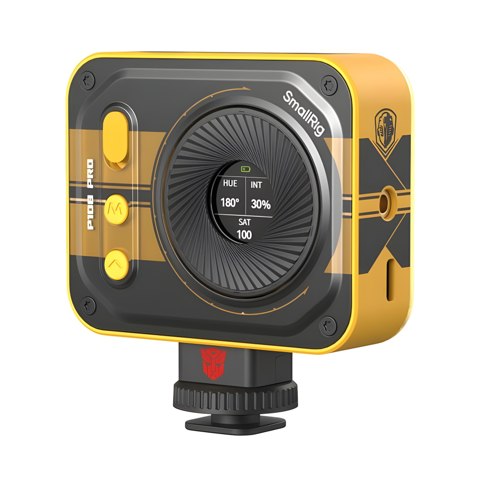 SmallRig x Transformers Vibe P108 Pro Mini LED Video Light (BumbleBee Edition)