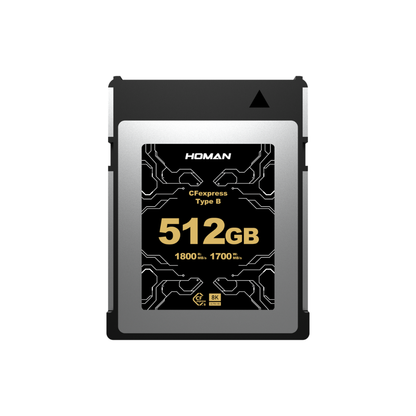 HOMAN 1TB 512GB 256GB CFExpress Type B Memory Card with 8K UHD RAW Photo / Video Support, 1800MB/s Read | 1700MB/s Write Speeds