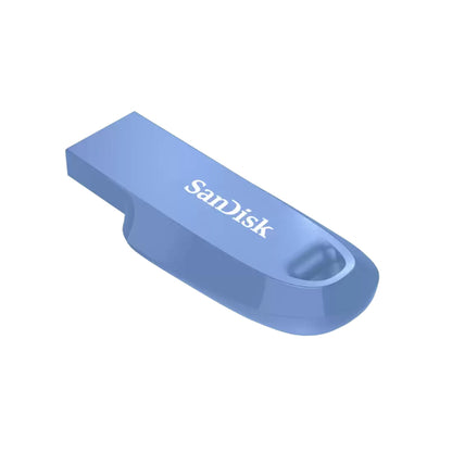 SanDisk Ultra Curve 512GB USB A 3.2 Gen 1 Flash Drive with 100MB/s Transfer Rate and RescuePRO Deluxe Support | Black, Mint Green, Indian Blue