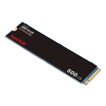 SanDisk SSD Plus 500GB M.2 NVMe PCIe 3.0 x4 Interl SSD Solid State Drive with 2400MB/s Read and 1500MB/s Write Speed, Windows 10 Compatible and Western Digital Dashboard Support