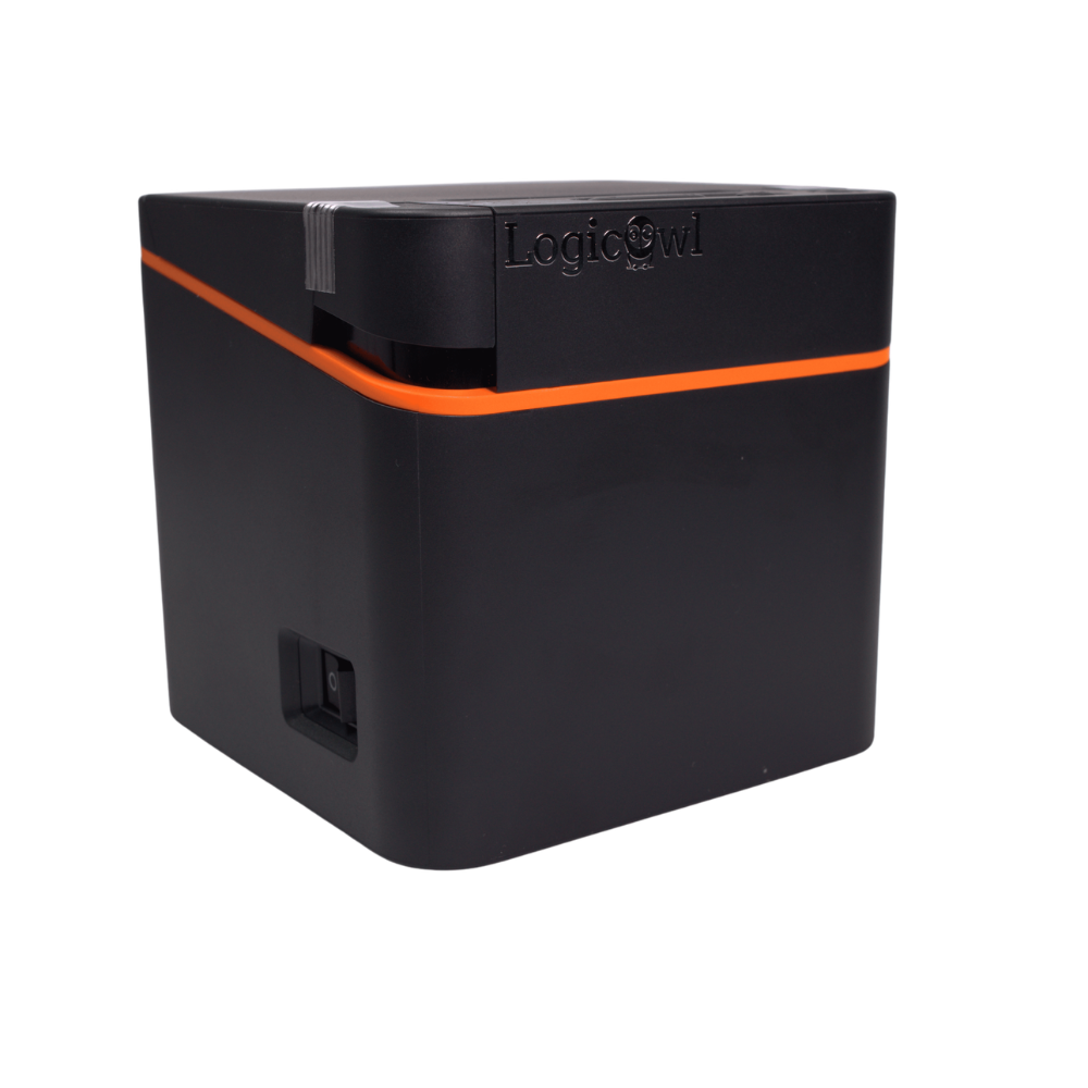 LogicOwl OJ-58E Portable Thermal Printer with 58mm Max Paper Size, USB/Bluetooth & Buzzer Indicator