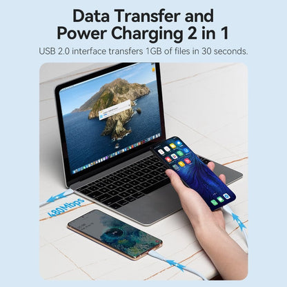 [CLEARANCE] Vention 1.5 meters 100W USB 2.0 Type C Male to Dual Male PD Fast Charging Data Cable with High-Speed 480mbps Transfer Rate for Smartphone, Tablet, Laptop, Gaming Console