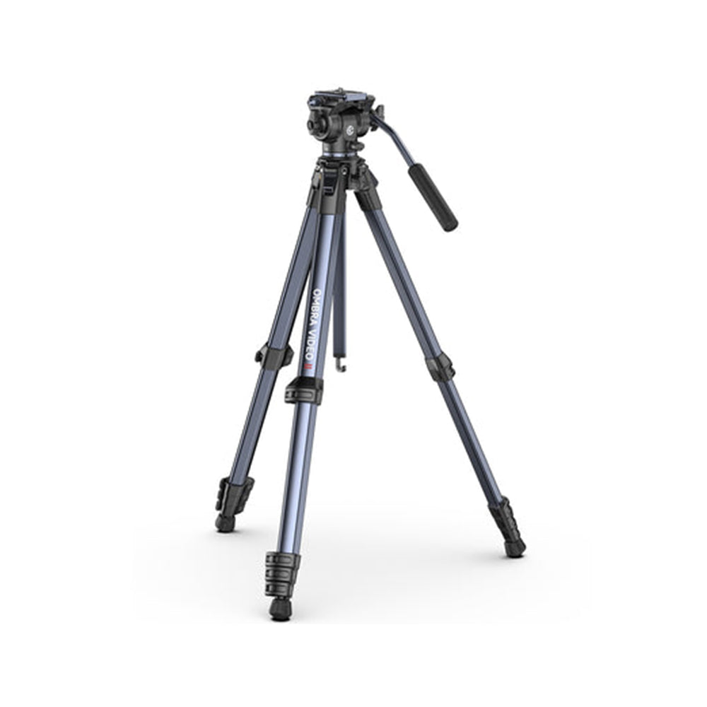 Ulanzi OMBRA II Travel Tripod with 10kg Max Payload, Fluid Pan & Tilt Head, Panoramic Ball Head, 360° Rotation Phone Clamp for DSLR, Mirrorless, Cinema Camera Videography Photography | T154 | T156
